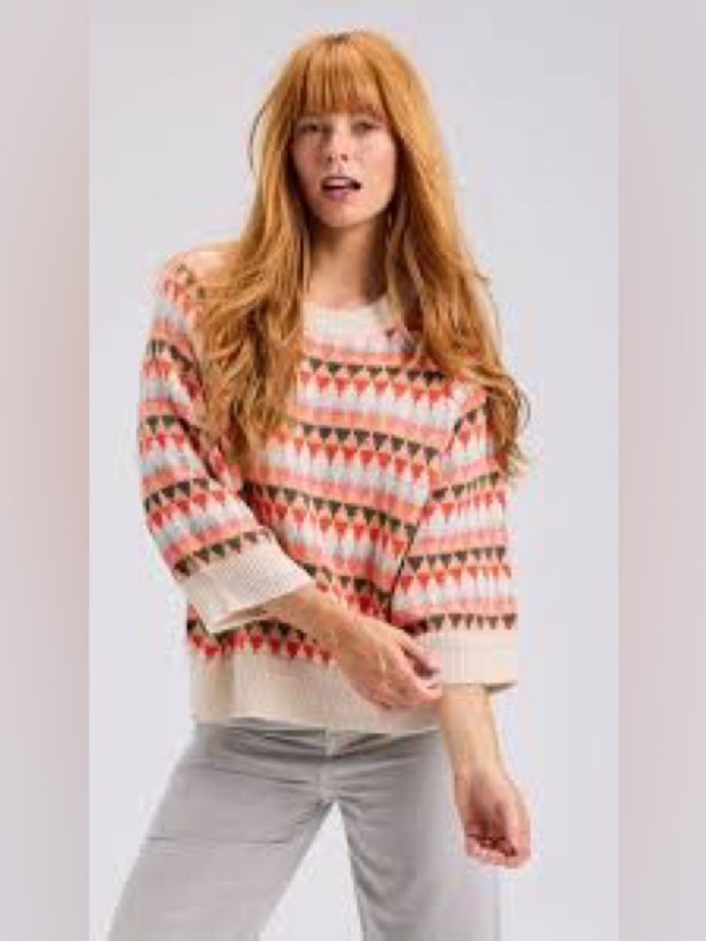 NWT Zaket & Plover Mohair Fairisle Sweater